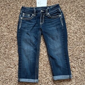 Miss Me Indigo Cropped Jeans